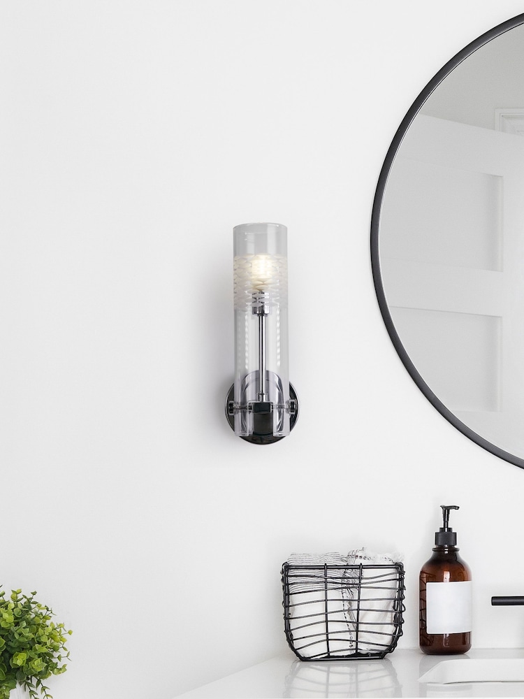 Searchlight Chrome Latitude Bathroom Wall Light - Image 1 of 3
