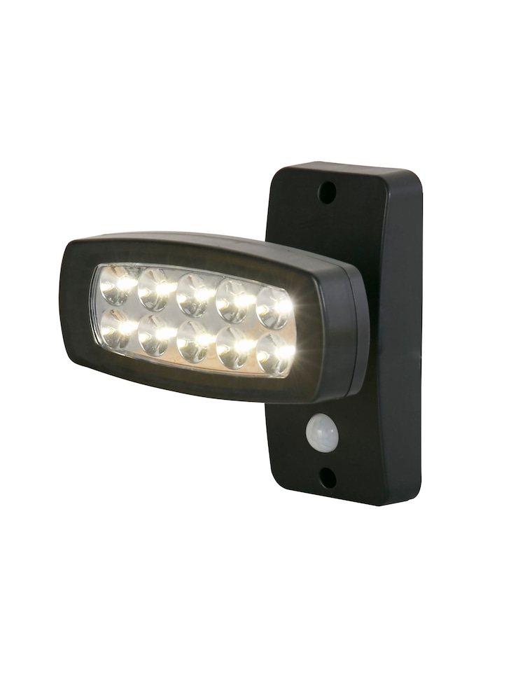 Searchlight Black Shine Outdoor ABS Solar Wall Light - Image 2 of 4