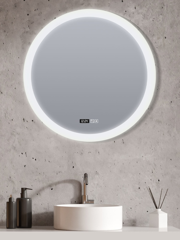 Searchlight Reflection Round Bathroom Mirror - Image 1 of 4