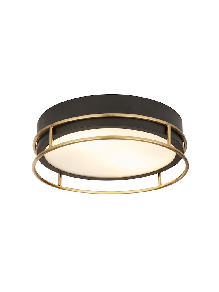 Searchlight Brass Arizona 2Lt Flush Ceiling Light - Image 2 of 4
