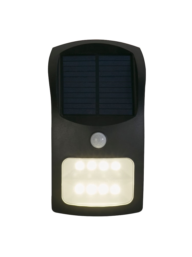Searchlight Black Ray Outdoor Solar Wall Light - Image 2 of 4