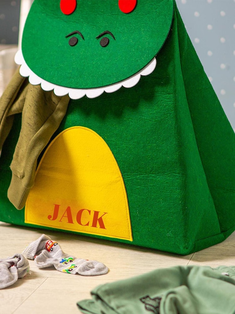 Personalised Felt Dinosaur Laundry Bag by Jonny's Sister - Image 2 of 3