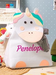Jonnys Sister Personalised Unicorn Felt Laundry Basket - Image 1 of 2