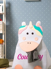 Jonnys Sister Personalised Unicorn Felt Laundry Basket - Image 2 of 2