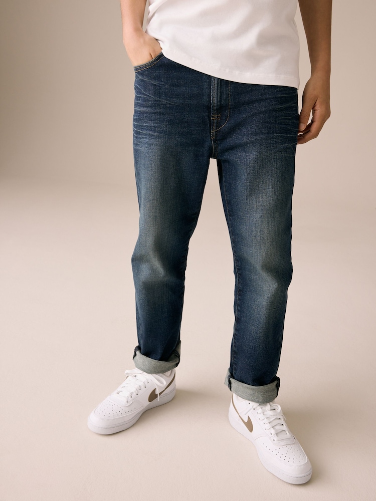 Denim Dark Blue Regular Fit Authentic Denim Jeans (3-16yrs) - Image 1 of 9