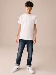 Denim Dark Blue Regular Fit Authentic Denim Jeans (3-16yrs) - Image 4 of 9