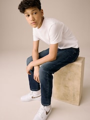 Denim Dark Blue Regular Fit Authentic Denim Jeans (3-16yrs) - Image 5 of 9