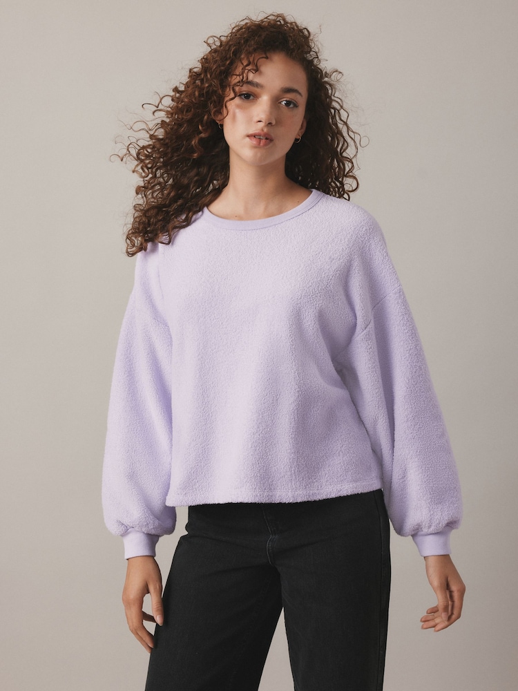 Lila - American Vintage Bobypark 100% Baumwolle Pullover - Bild 1 von 5 Lila - American Vintage Bobypark 100% Baumwolle Pullover - Bild 1 von 5