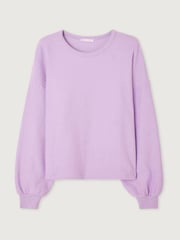 Lila - American Vintage Bobypark 100% Baumwolle Pullover - Bild 4 von 5