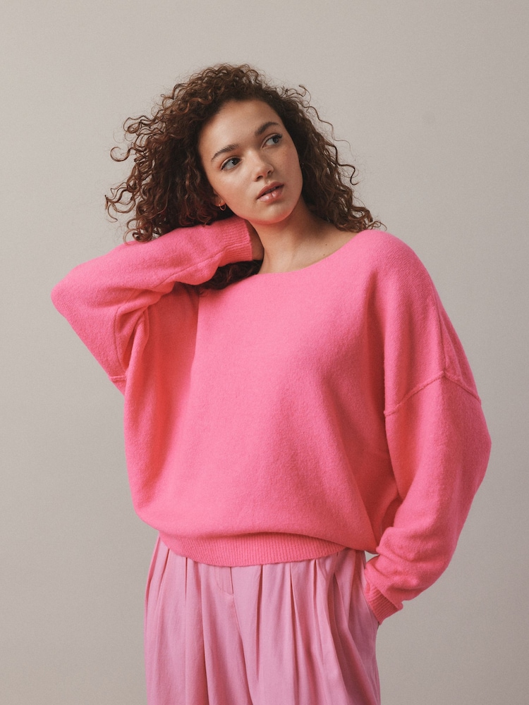 American Vintage Relaxed Slouchy Knitted Jumper - Image 1 of 7