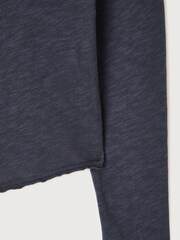 American Vintage Blue Sonoma Long Sleeved 100% Cotton T-Shirt - Image 2 of 2