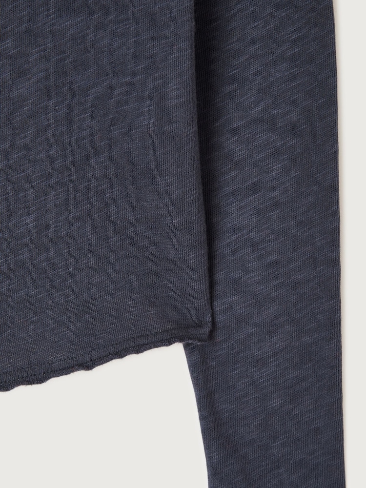 American Vintage Blue Sonoma Long Sleeved T-Shirt - Image 2 of 2 American Vintage Blue Sonoma Long Sleeved T-Shirt - Image 2 of 2