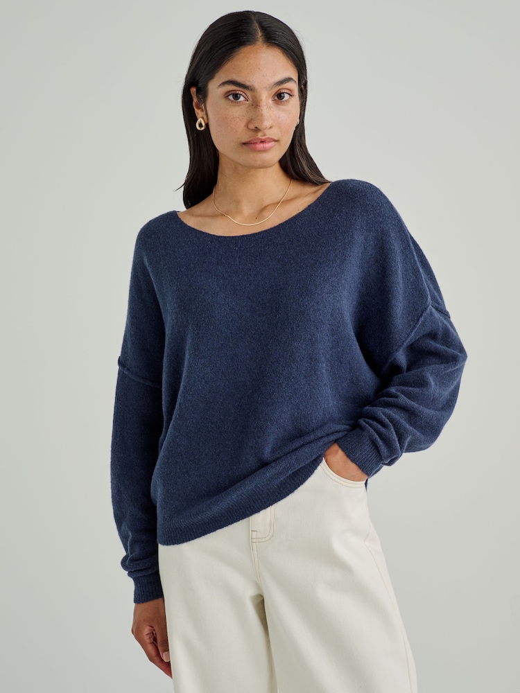 American Vintage Relaxed Slouchy Knitted Jumper - Image 1 of 6