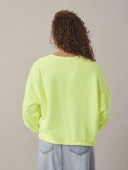 American Vintage Yellow Bobypark 100% Cotton Sweater - Image 2 of 5
