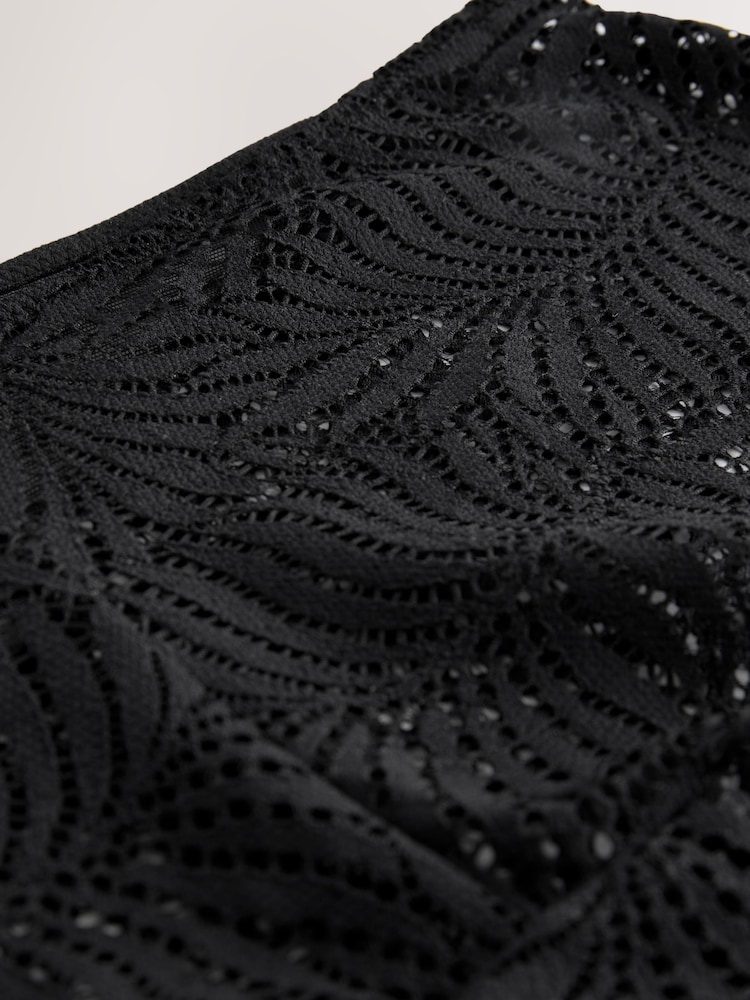 Noir - Culottes brésiliennes de dentelle - Image 9 of 9