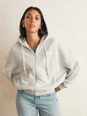 American Vintage Grey Kodytwon 100% Cotton Hoodie - Image 1 of 4