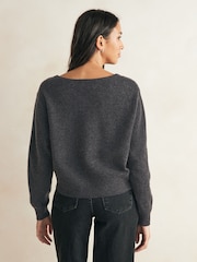 American Vintage Grey Raxow Round Necky Sweater - Image 2 of 4