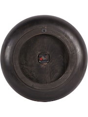 Libra Interiors Black Mango Wood Bowl Wall Clock - Image 6 of 6