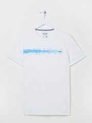 FatFace White Ice Breakers 100% Cotton T-Shirt - Image 5 of 5