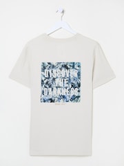 FatFace Natural Dark Skies Discover Darkness T-Shirt - Image 6 of 8