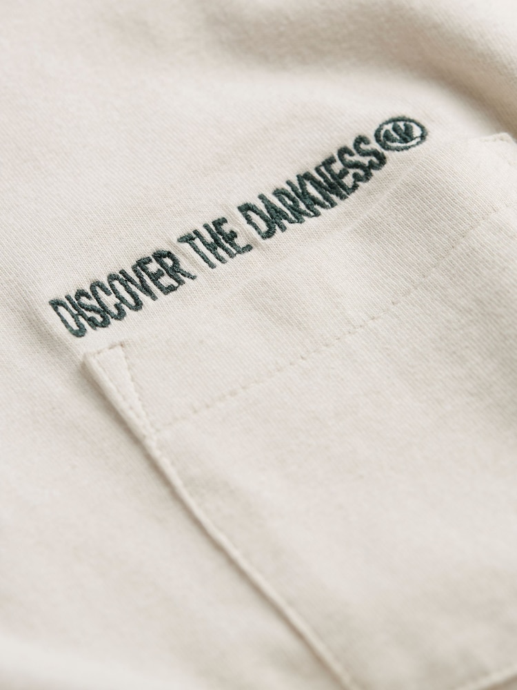 FatFace Natural Dark Skies Discover Darkness T-Shirt - Image 8 of 8