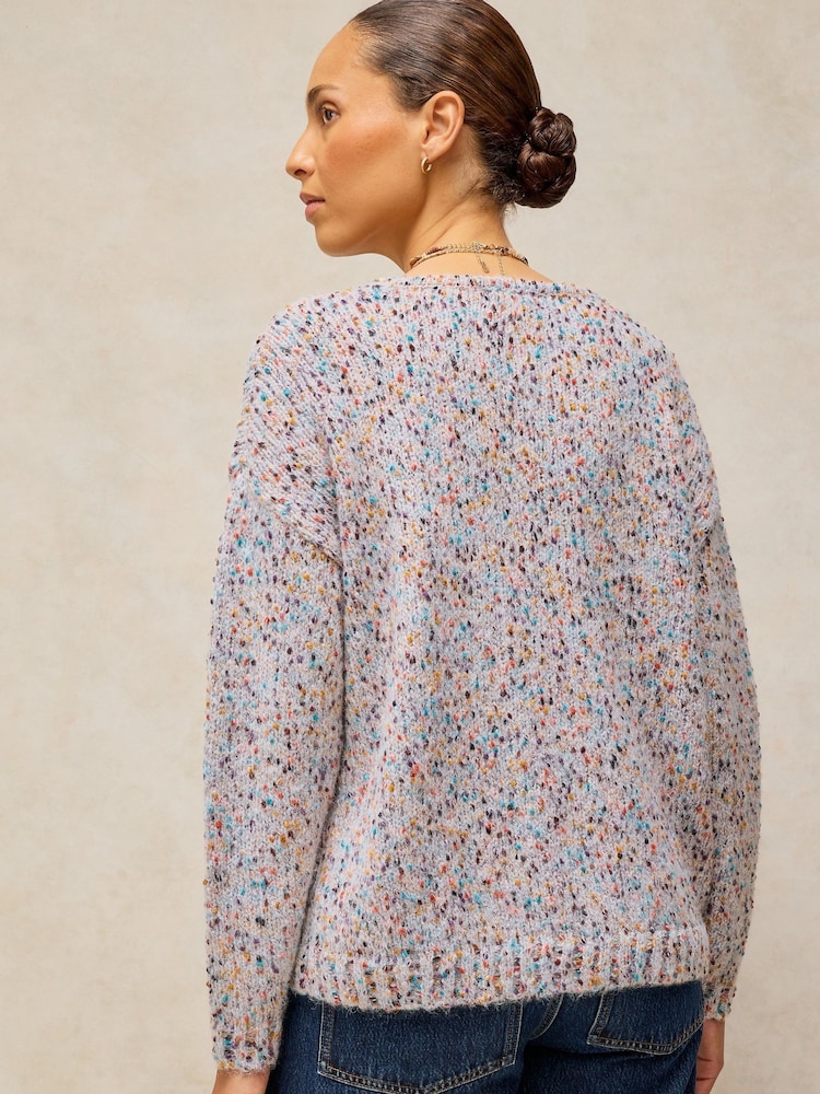 White Stuff Natural Texture V-Neck Jumper - Image 2 of 6 White Stuff Natural Texture V-Neck Jumper - Image 2 of 6