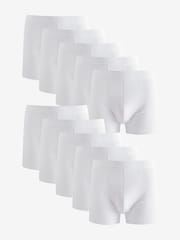 White Rich Trunk Boxers 10 Pack - Image 1 of 4