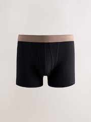 Black Blue/Purple Waistbands 4 pack Signature A-Fronts Boxers - Image 3 of 8