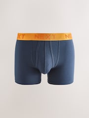 Navy Bright Waistband A-Front Boxers 8 Pack - Image 6 of 12