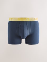Navy Bright Waistband A-Front Boxers 8 Pack - Image 7 of 12