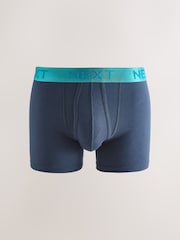 Navy Bright Waistband A-Front Boxers 8 Pack - Image 9 of 12