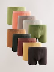 Orange/verde/Neutral - Pacote 10 - Boxers A-Front - Imagem 1 de 14