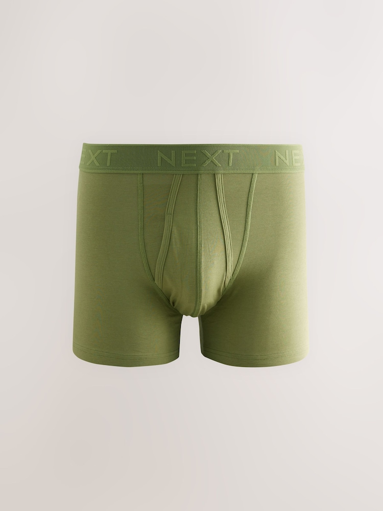 Orange/Green/Neutral 10 pack A-Front Boxers - Image 5 of 14