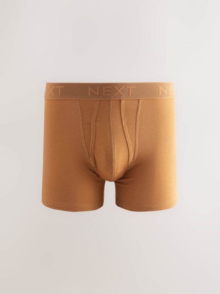 Orange/Green/Neutral 10 pack A-Front Boxers - Image 7 of 14