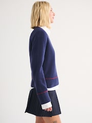 Abercrombie & Fitch Blue Horse Graphic Knit Jumper - Image 4 of 8