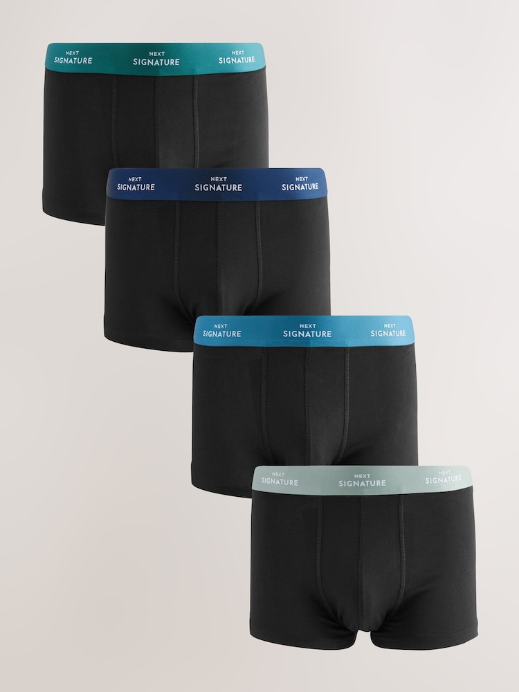 Black Blue Waistbands Motionflex Signature Hipster Boxers - Image 1 of 8