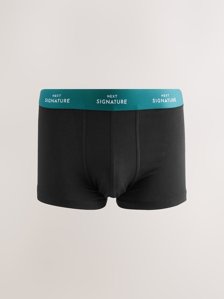 Black Blue Waistbands Motionflex Signature Hipster Boxers - Image 2 of 8