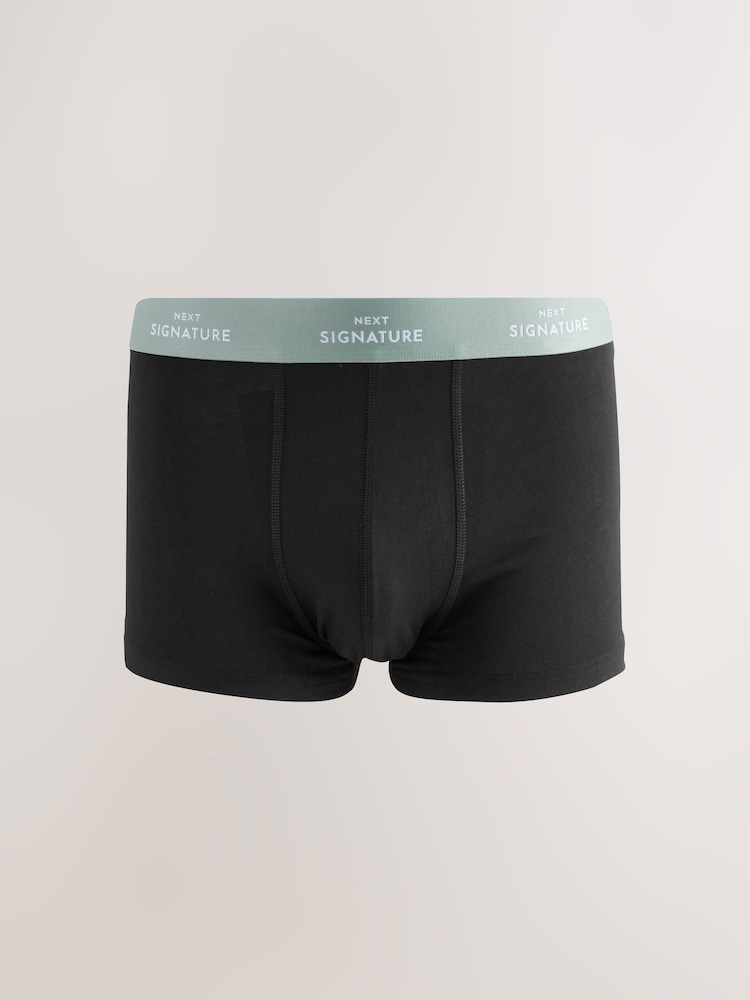 Black Blue Waistbands Motionflex Signature Hipster Boxers - Image 5 of 8