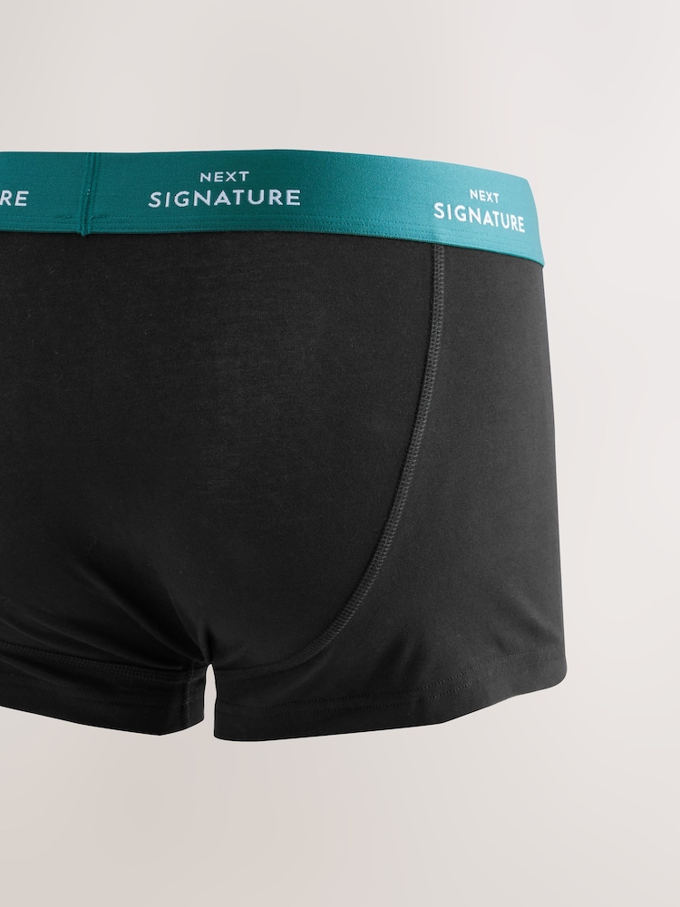 Black Blue Waistbands Motionflex Signature Hipster Boxers - Image 6 of 8