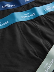 Black Blue Waistbands Motionflex Signature Hipster Boxers - Image 8 of 8