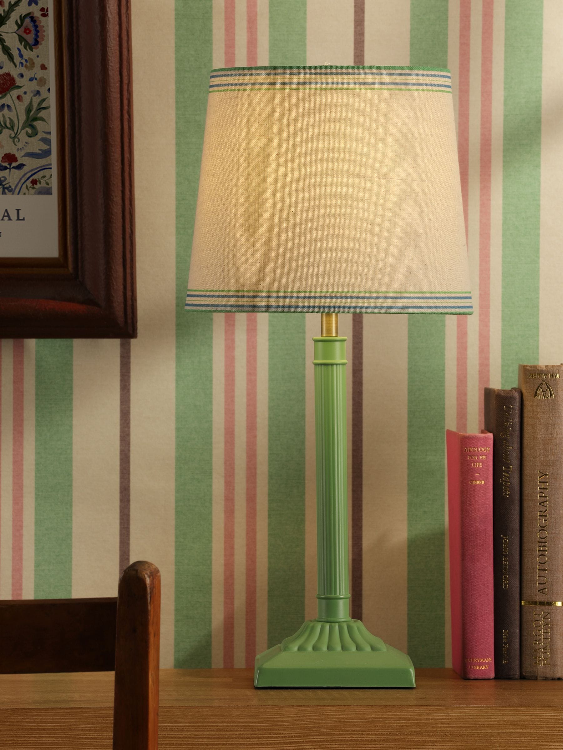 Joules Green Buscot Square Base Table Lamp