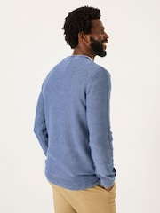 FatFace French Navy Berwick Laundered Crew Neck Jumper - Image 2 of 6