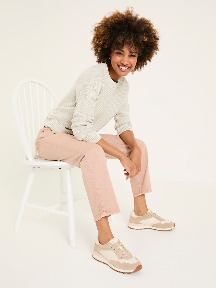 FatFace Ludlow Pink Boyfriend Jeans - Image 3 of 10