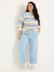 FatFace Straight Leg Drawstring Jeans - Image 9 of 10