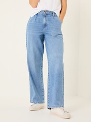 FatFace Ginger Denim Vintage Wide Leg Jeans - Image 1 of 7