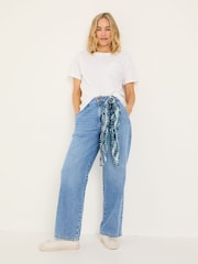 FatFace Ginger Denim Vintage Wide Leg Jeans - Image 2 of 7