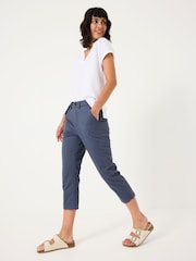 FatFace Farnham Charcoal Grey Cropped Chino Trousers - Image 2 of 5