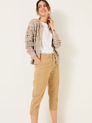 FatFace Farnham Stone Cropped Chino Trousers - Image 3 of 5