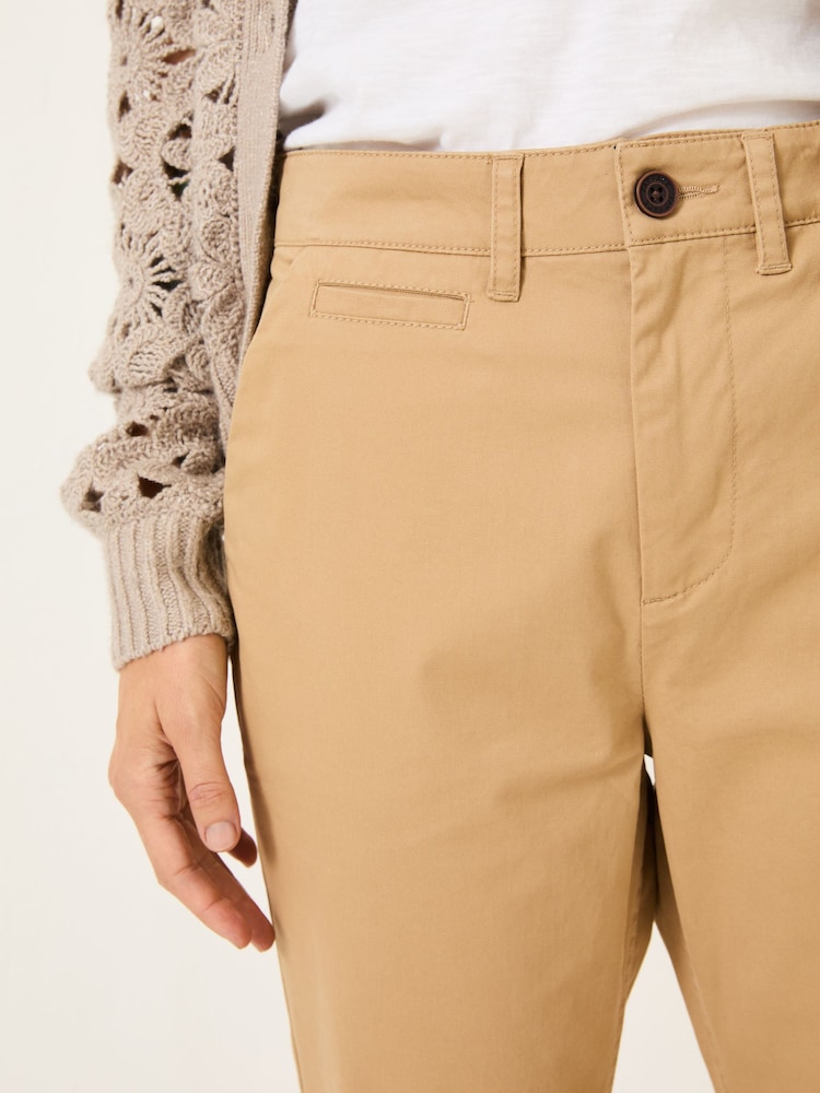 FatFace Farnham Stone Cropped Chino Trousers - Image 4 of 5