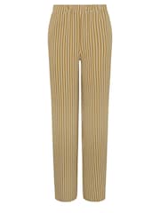 Long Tall Sally Natural Stripe Wide Leg Trousers - Image 5 of 5